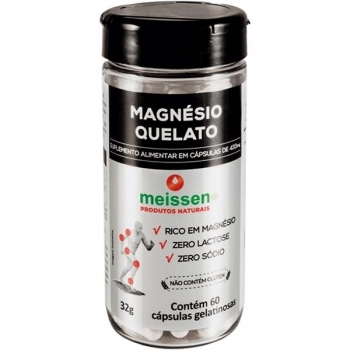 MAGNESIO QUELATO 433MG C/60 CAPSULAS MEISSEN