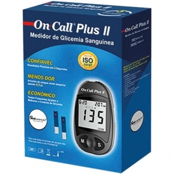 MEDIDOR GLICOSE ON CALL PLUS II BRANCO