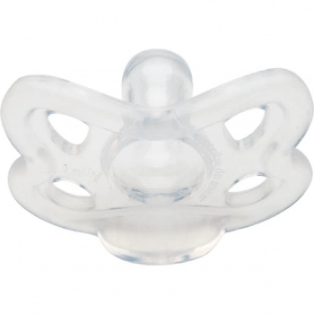 CHUPETA N°2 100% SILICONE RED TRANSPARENTE LOLLY