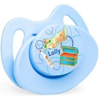 CHUPETA N°1 TIP SIL ORTO AZUL LOLLY