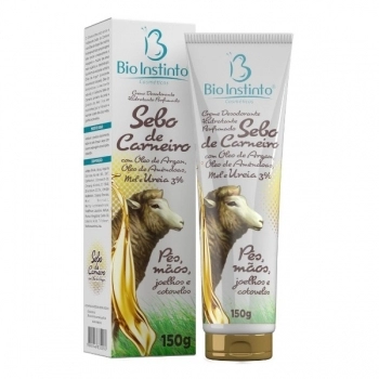 CREME SEBO DE CARNEIRO C/OLEO DE ARGAN 150G