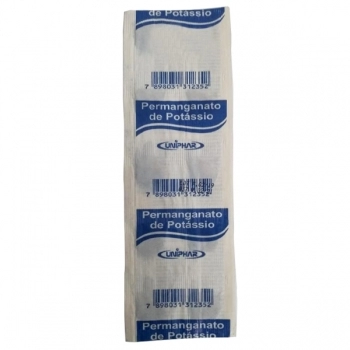 PERMANGANATO POTASSIO 100MG 30X10 PÓ UNIPHAR