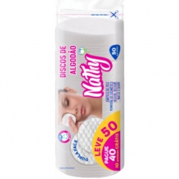 ALGODAO DISCO C/50 NATHY LV50 PG40 PROMOCIONAL