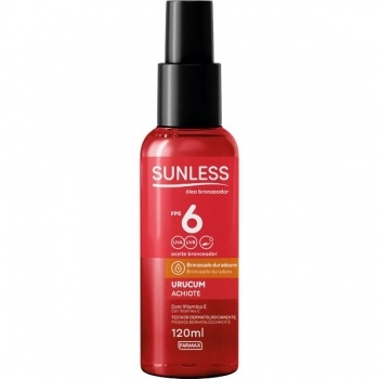 OLEO BRONZEADOR FPS6 URUCUM 120ML SUNLESS