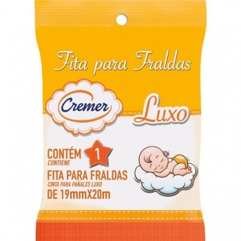 FITA P/FRALDA 19MMX20M BRANCA CREMER