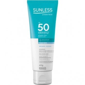 PROTETOR SOLAR FACIAL FPS50 60G SUNLESS