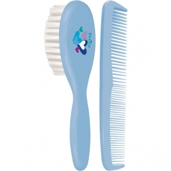 ESCOVA E PENTE INFANTIL AZUL PETITA