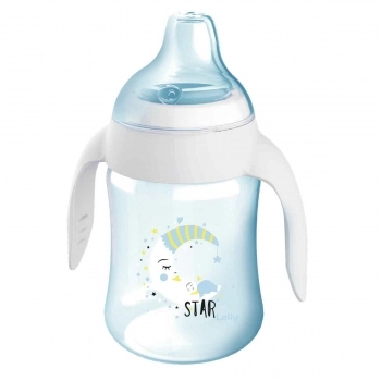 COPO STAR BICO SIL 250ML AZUL LOLLY