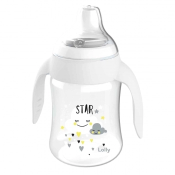 COPO STAR BICO SIL 250ML NEUTRO LOLLY