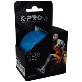 FITA DE KINESIO 5CMX6M AZUL K-PRO