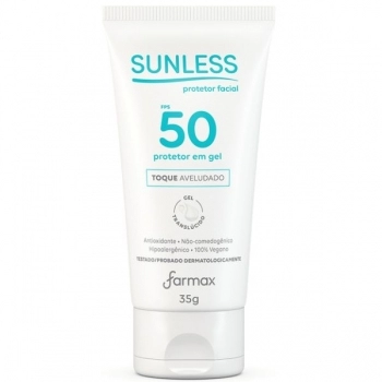 PROTETOR FACIAL GEL FPS50 35G TRANSLUCIDO SUNLESS