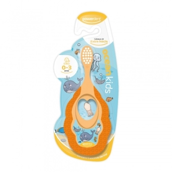 ESCOVA INF 0-3 ANOS C/MORDEDOR EX.MACIA OCEAN KIDS