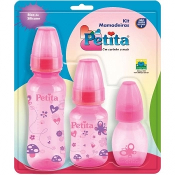 MAMADEIRA CINTURADA SIL RED ROSA KIT C/3 PETITA