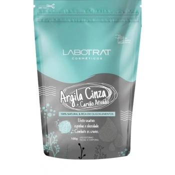 ARGILA CINZA C/ CARVAO ATIVADO 100G LABOTRAT