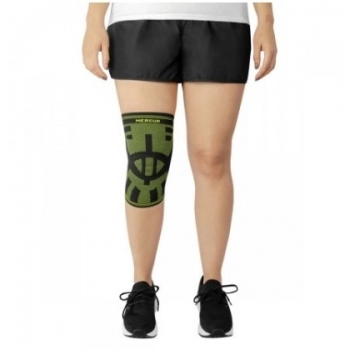 JOELHEIRA COMPRESSAO ELASTICA PRETO/VERDE M MERCUR