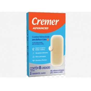 CURATIVO CREMER HIDROC.CALOS E BOLHAS C/8UN
