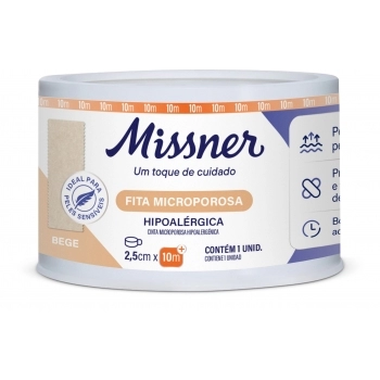 FITA MICROPOROSA BEGE 2,5CMX10M MISSNER