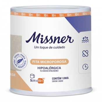 FITA MICROPOROSA BEGE 5,0CMX10M MISSNER