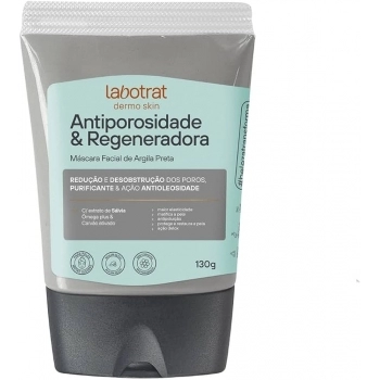 MASC FACIAL ARGILA PRETA ANTIPOROSIDADE 130G LABOT