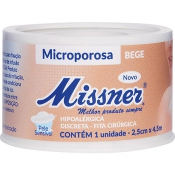 FITA MICROPOROSA BEGE 2,5CMX4,5M MISSNER