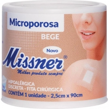 FITA MICROPOROSA BEGE 2,5CMX0,9M MISSNER