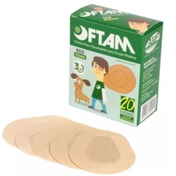 PROTETOR OCULAR BEGE PEQUENO C/20 OFTAM