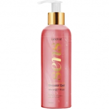 SABONETE GEL LIQUIDO MORANGO E RUBI SENS 230ML LABOTRAT
