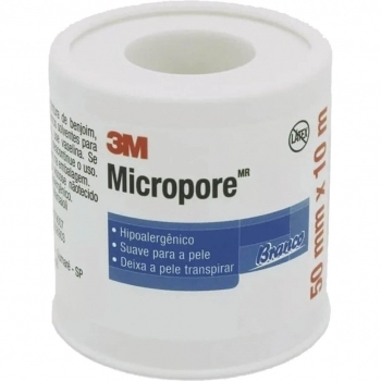 FITA MICROPORE 5CMX10M BRANCO 3M