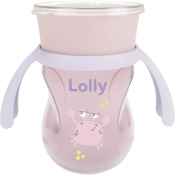 COPO 360 OCEANO 250ML C/ALCA ROSA LOLLY