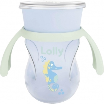 COPO 360 OCEANO 250ML C/ALCA AZUL LOLLY