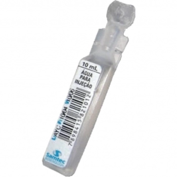 AGUA P/INJEÇAO AMPOLA 10ML SAMTEC