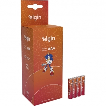 PILHA TIPO PALITO AAA TUBO 10X4UN ELGIN
