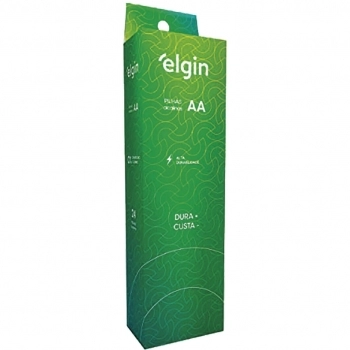 PILHA ALCALINA TIPO AA TUBO 12X2UN ELGIN