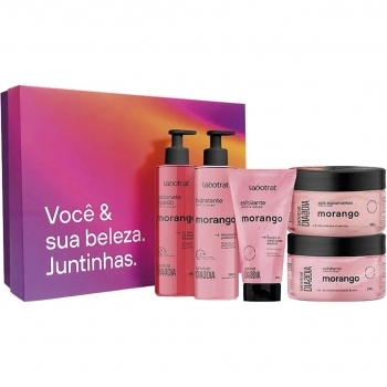 KIT DIA A DIA EXPERIENCIA DE BANHO MORANGO C/5 ITENS LABOTRAT