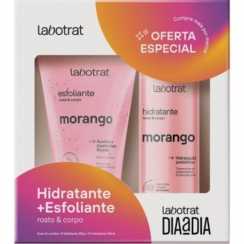 PACK ESFOLIANTE 150G + HIDRATANTE 190ML DIA A DIA - MORANGO