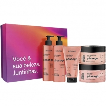 KIT DIA A DIA EXPERIENCIA DE BANHO PESSEGO C/5 ITENS LABOTRAT