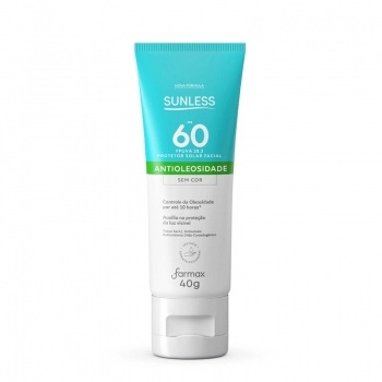 PROTETOR FACIAL FPS 60 SEM COR SUNLESS 40G