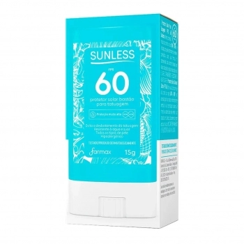 PROTETOR SOLAR TATOO BASTAO FPS60 SUNLESS 15G