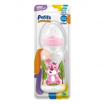 COPO TREINAMENTO TIGRESA/JOANINHA CRISTAL/RS 270ML BICO SILICONE