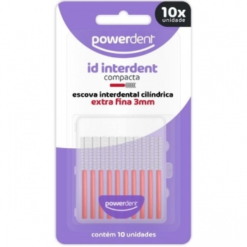 ESCOVA INTERDENTAL CILINDRICA 3MM EXT.FINA C/10