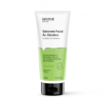 SABONETE FACIAL ACIDO GLICOLICO DERMO SKIN 100ML LABOTRAT