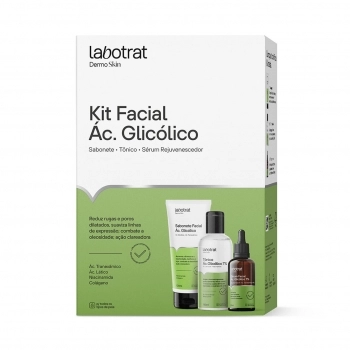 KIT FACIAL AC. GLICOLICO C/ 3 ITENS LABOTRAT
