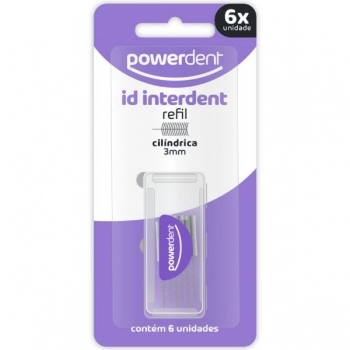 REFIL INTERDENTAL CILINDRICA 3MM FINA C/6