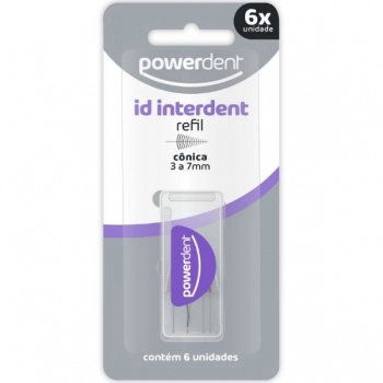 REFIL INTERDENTAL CONICA 3 A 7MM FINA C/6