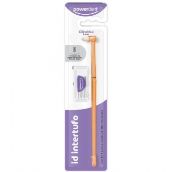 ESCOVA INTERTUFO+REFIL INTERDENTAL CILINDRICO 3MM