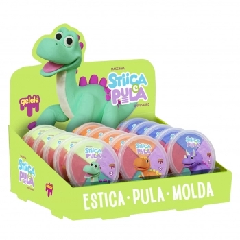 STIICA E PULA MASSINHA DINOSSAURO 20G DISPLAY C/15