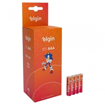 PILHA TIPO PALITO AAA TUBO 10X4UN ELGIN