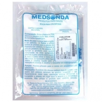 BOLSA P/COLOSTOMIA DESC.30MM PCT C/10 MEDSONDA