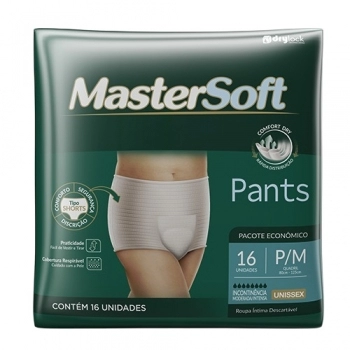 FRALDA MASTERSOFT PANTS ECONOMICO P/M C/16UN