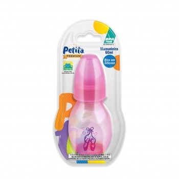 MINI MAMADEIRA COLOR ROSA 60ML BICO SILICONE